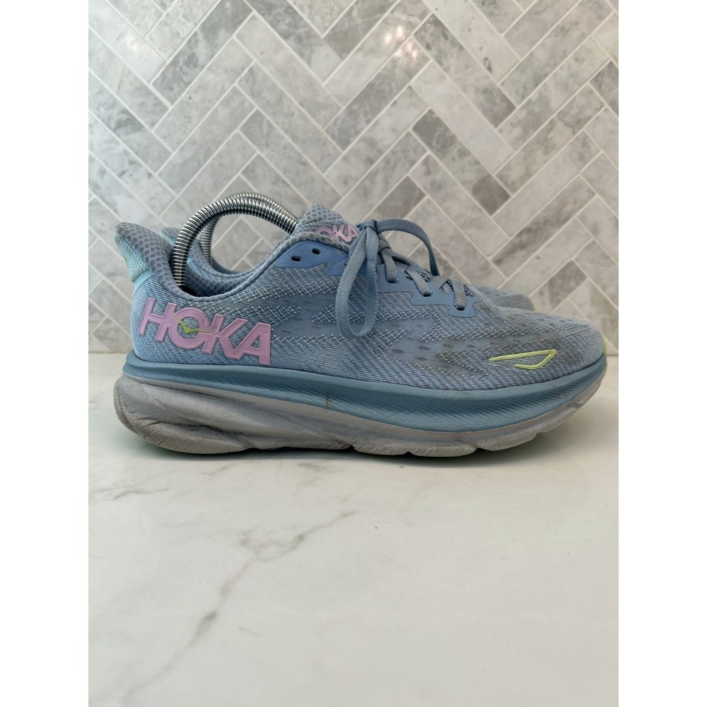Hoka One One Clifton 9 Road Running Shoes Womens 9B 9 B‎ Mesh Athletic Sneakers